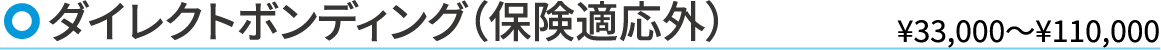 ダイレクトボンディング（保険適応外）